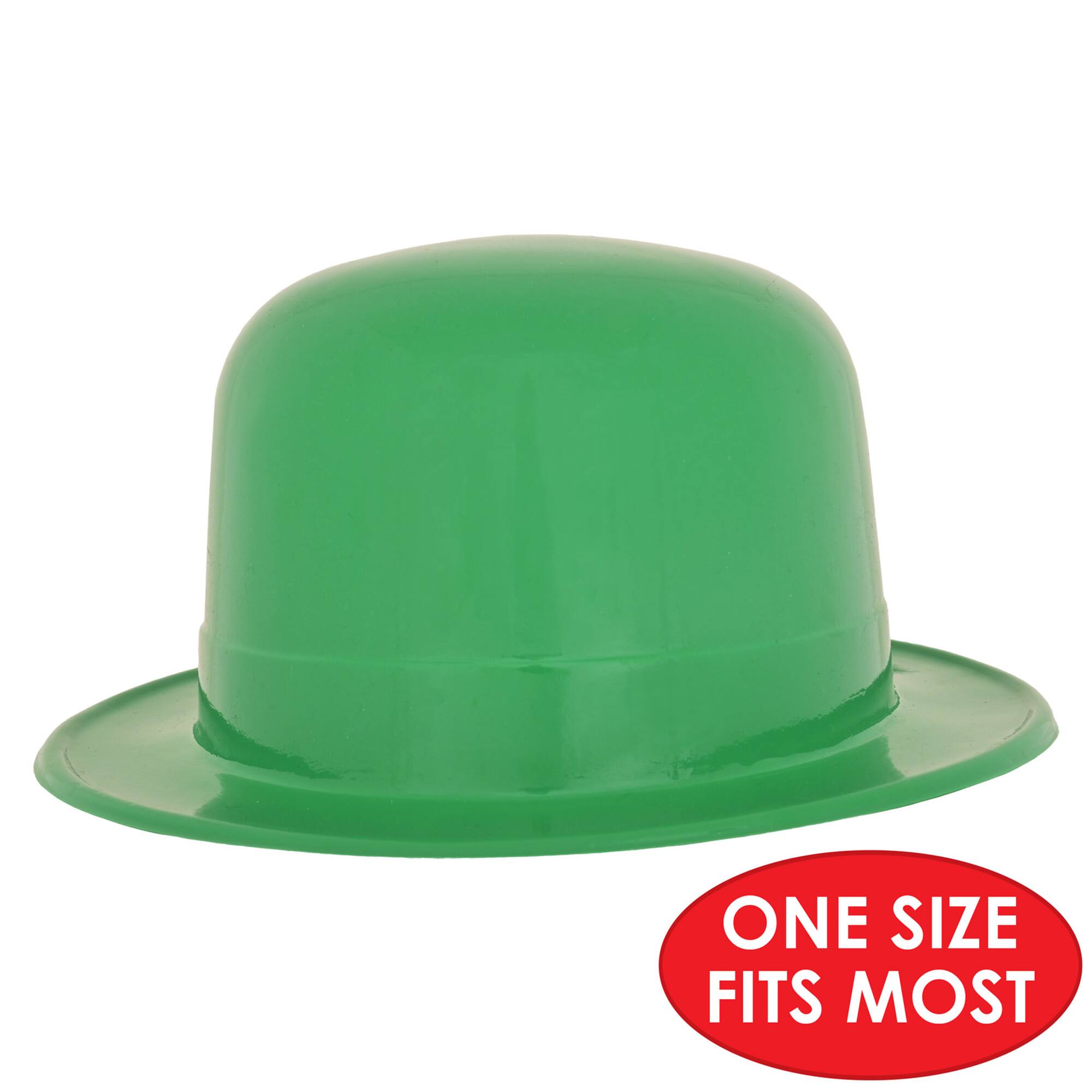 Beistle Green Plastic Derbies, 6ct.